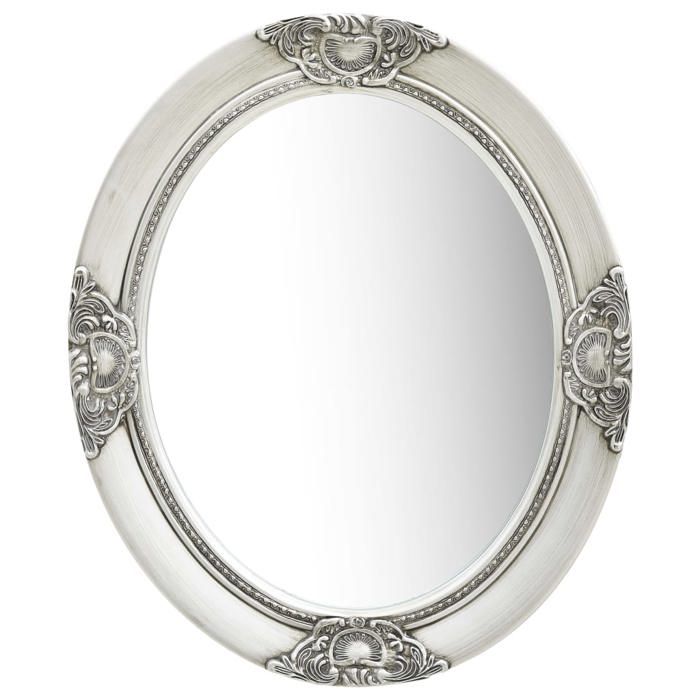 VidaXL Wall Mirror Baroque Style 50x60 Cm Silver 320350