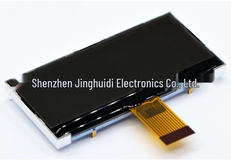 2.8-inch FSTN Dot Matrix LCD Screen: Black Background, White Text, SPI Interface, 12-Pin