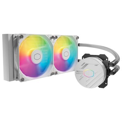 Cooler Master MasterLiquid 240L Core White 240 мм Close Loop AIO Liquid Cooler ARGB Sync Gen S Cold Plate Pump 120 мм PWM CryoFuze AMD Ryzen Intel