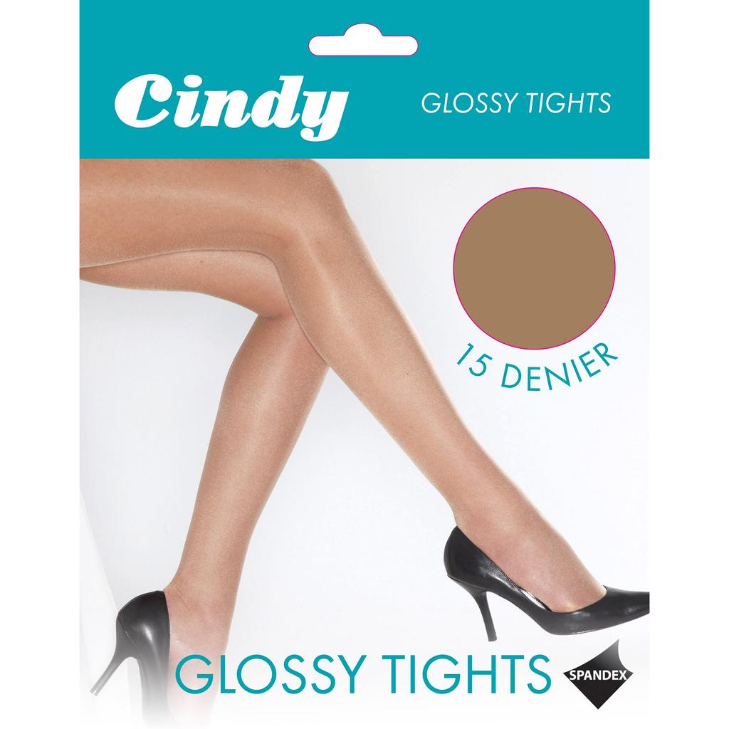 Cindy Женские/женские глянцевые колготки плотностью 15 ден (1 пара)
