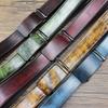 Мужской повседневный кожаный ремень с уникальным дизайном tie-dye под дерево и автоматической пряжкой