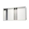 VEVOR Shower Niche, 33.0 x 63.5 x 10.2 cm Recessed Wall Niche Double-layer, with Hollowed-out Divider