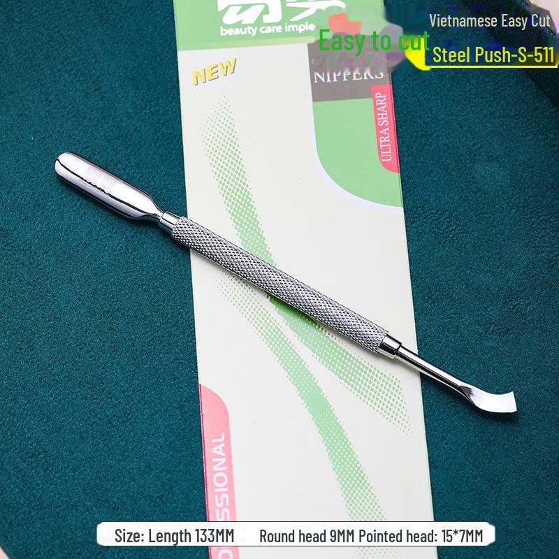 Nail Care Set: Cuticle Scissors, Manicure Files, Steel Push, Pedicure Knife, Nail Scissors for Home & Salon