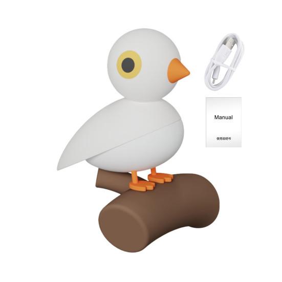 Magnetic Bird Night Light, Motion Sensor Wall Lamp with USB Charging, Stick on Cordless Closet Light for Hallway, Bedroom Decor