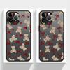 Милый Чехол-Медведь с Бантом для iPhone 17 Pro Max XS XR 7 8 SE 13 Mini 15 Air 16 Plus 12 11 14 Чехол Задняя Крышка Телефона