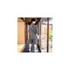 KIMONOMACHI Kyoto Kimono Town Original Men's Jinbei (Japanese summer wear) - Black check pattern,