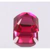 AAA 20 MM Flawless Blood Red Ruby Emerald Cut Loose Gemstone Mozambique