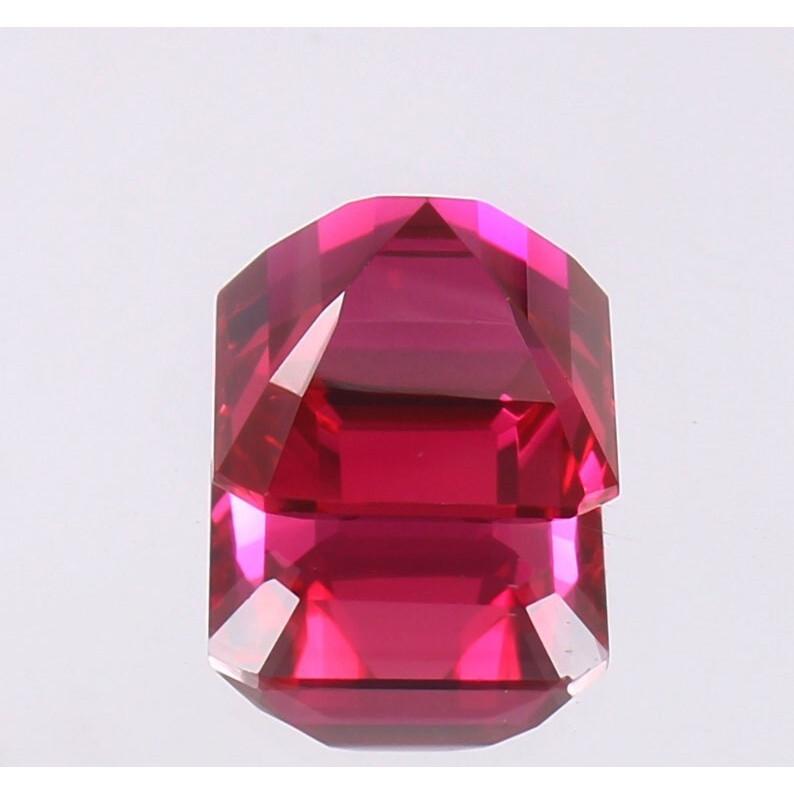 AAA 20 MM Flawless Blood Red Ruby Emerald Cut Loose Gemstone Mozambique