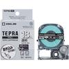 [Genuine] Kingjim Tepra PRO Tape Cartridge Matte Label 18mm Transparent/White Letters 8m SB18TS