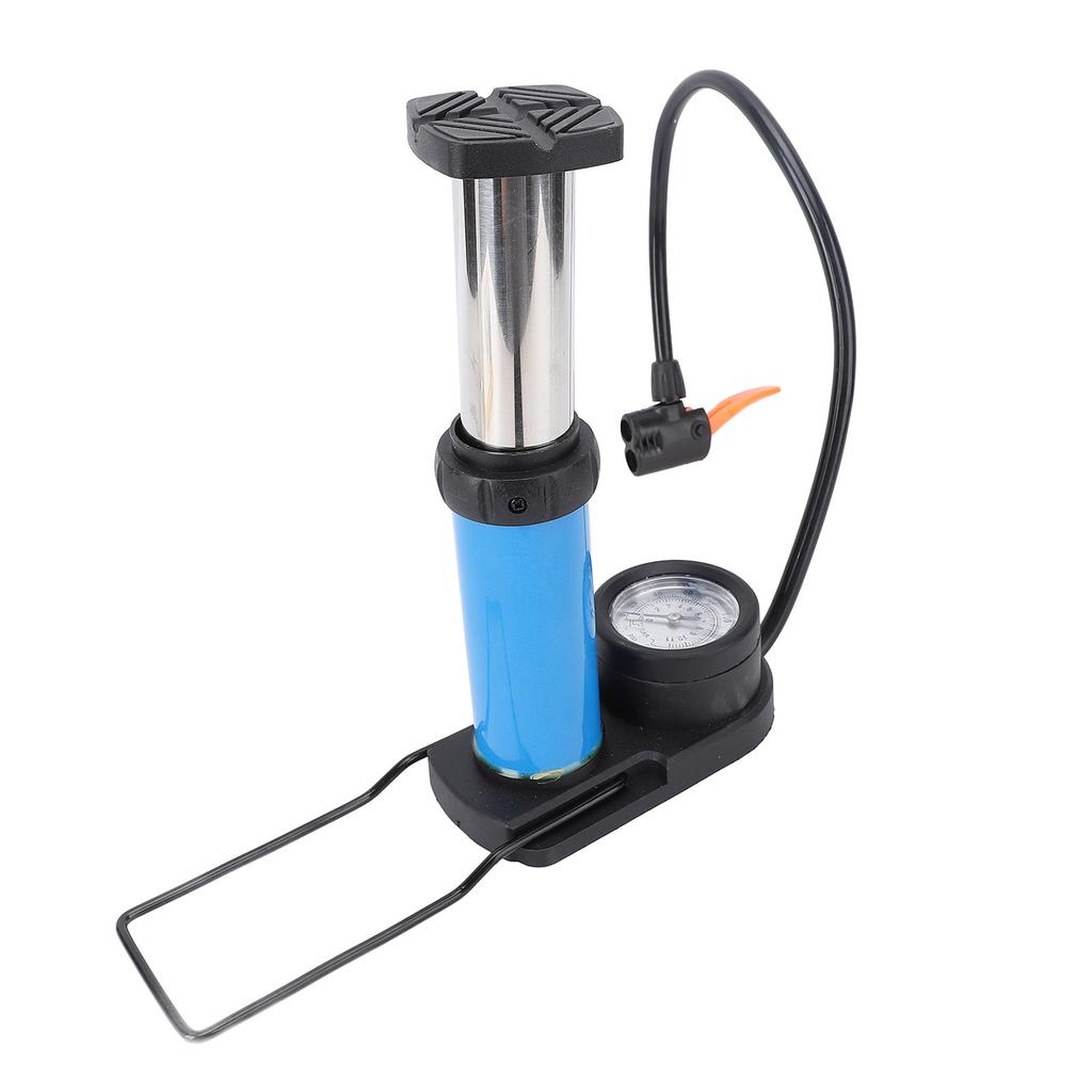 Велосипедный ножной насос с манометром 120 фунтов на кв. дюйм, эффективное использование, портативный велосипедный напольный насос, насос для накачивания шин