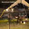 Outdoor Camping Light Stand Aluminum Alloy Light Pole Double Hook Camping Hanging Light Stand Folding Outdoor Camping Supplies