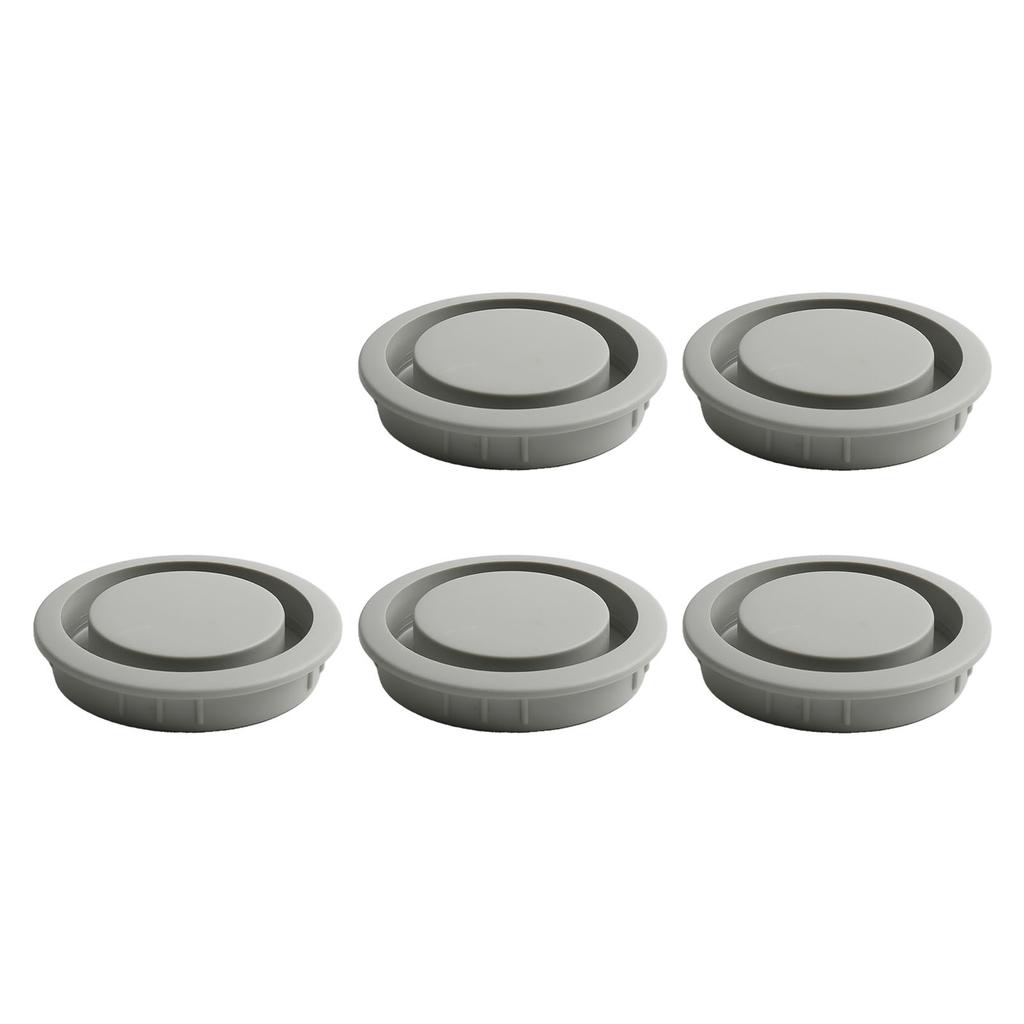 Cabinet Vents ABS Plastic Air Vent Decor Grey/Black/Brown/White