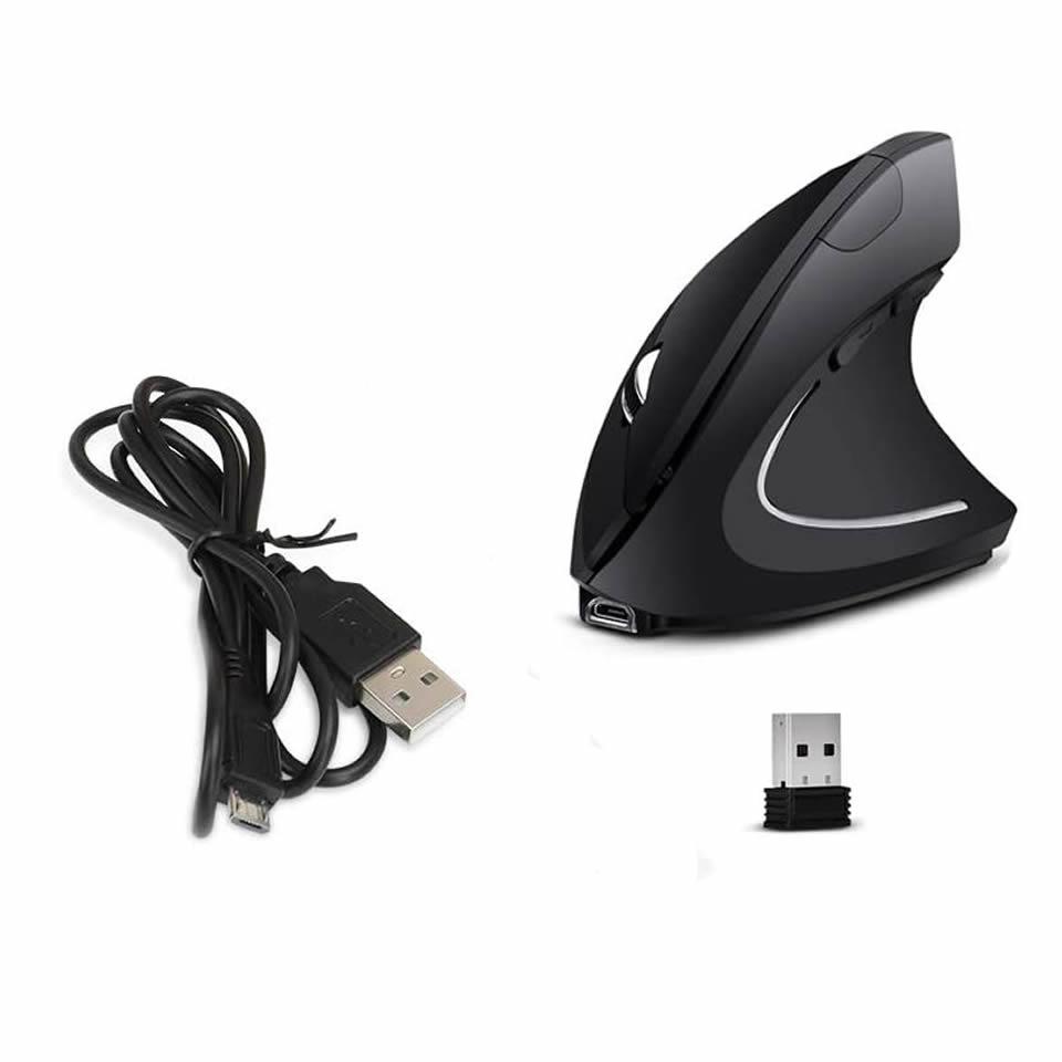Bluetooth Вертикальная эргономичная игровая мышь Беспроводная перезаряжаемая геймерская мышь Mause Kit Оптическая мышь 2,4G Компьютерный ноутбук Настольный компьютер