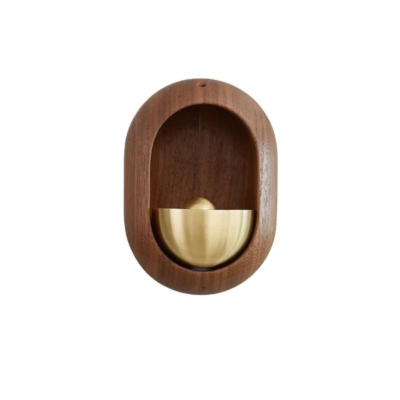 Japanese Wooden Wind Chimes Wireless Doorbell Entrance Door Bell Decorative Wind Bell for Home Opening Hanging Decorations