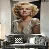 Vintage Marilyn Monroe Poster Tapestry Background Cloth Fashion Print Christmas Gift Home Decor Homestay Soft Decoration Tapestry