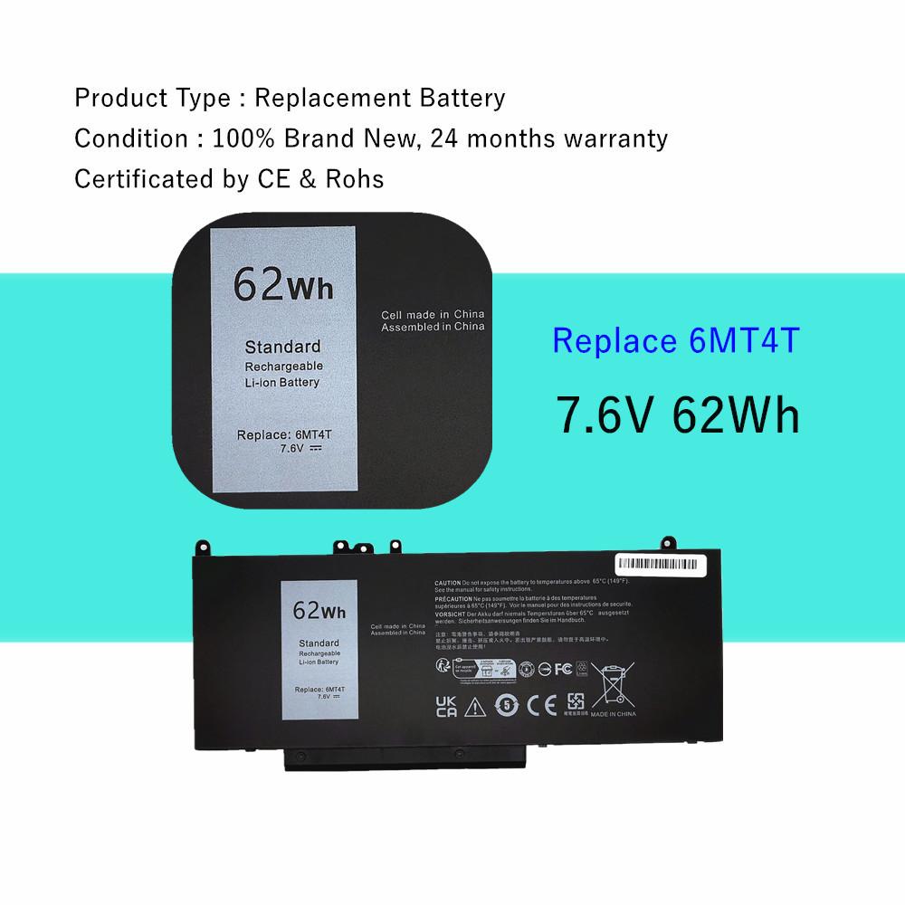 6MT4T 7.6V 62Wh Аккумулятор для ноутбука Для Dell Precision 15 3510 M3510 Для Latitude E5470 E5570 14 5470 15 5570 7V69Y TXF9M 79VRK