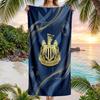 Пляжное полотенце Newcastle United Football Мягкое из микрофибры Летнее полотенце Быстросохнущее Впитывающее полотенце для пляжа Бассейна Путешествий