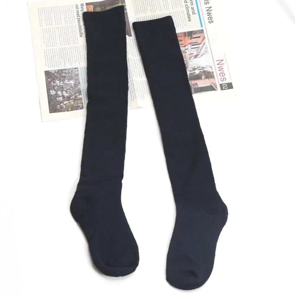 Winter Men Long Socks Knee High Solid Business Soft Elastic Party Dress Formal Gentleman Stocking Keep Warm Thickened Calf Socks