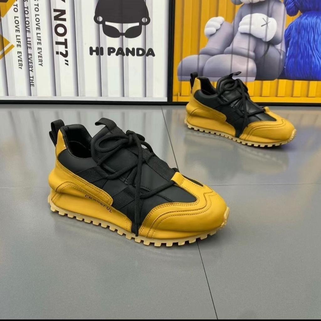 Модные мужские дизайнерские массивные кроссовки для скейтбординга повседневные мокасины из микрофибры и кожи в стиле пэчворк с увеличенным внутренним слоем