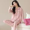 Women's Cardigan Long-sleeved Long Pants Cotton Pajamas Homewear   New Women's Cute Cartoon Comfortable Suit Can Be Worn Outside