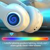 Active Noise Cancelling Wireless Bluetooth Headphone with RGB Light and Mic To Wear Surround Stereo Sound Super Long Battery Life Foldable Lightweight