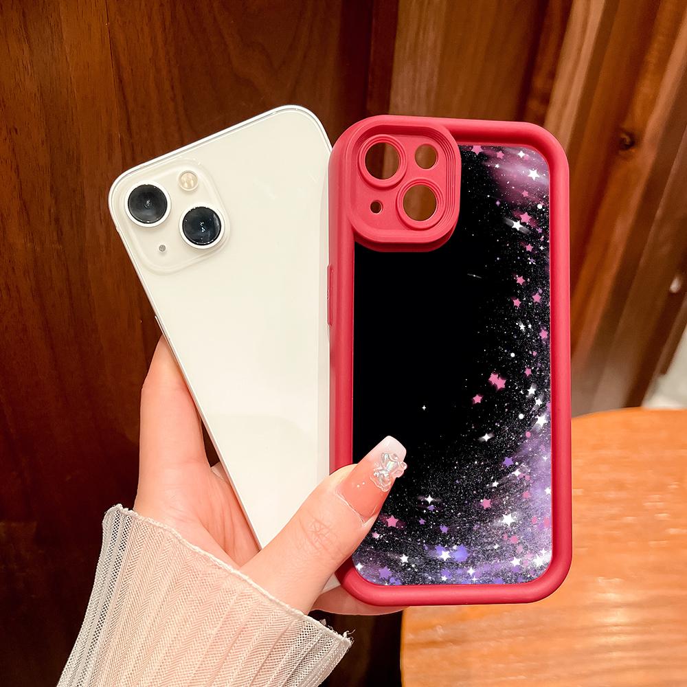 Для Honor 200 90 Lite Huawei P30 P40 P50 Infinix Vivo V40 V30 Y16 Y19s Y22 Y22s Y36 полный объектив защитный чехол Sky Star Pattern мягкий чехол для телефона