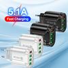 Зарядное устройство USB с 4 портами, быстрая зарядка 5.1A 48 Вт, адаптер для телефона для iPhone Xiaomi, вилка EU/US, портативное настенное мобильное быстрое зарядное устройство