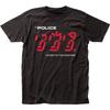 The Police Призрак в машине Мужская футболка Рок-н-ролл Музыкальная группа Футболка Черная