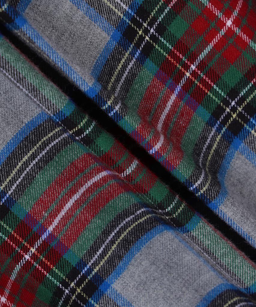 BROOKS BROTHERS Фланелевая спортивная рубашка в клетку тартан (серый) (Bbthmf3576Wef)
