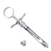 Dental Stainless Steel Syringe Surgical Instrument Teeth Care Quantitative Press Type Syringe Hook Head / Sharp Head