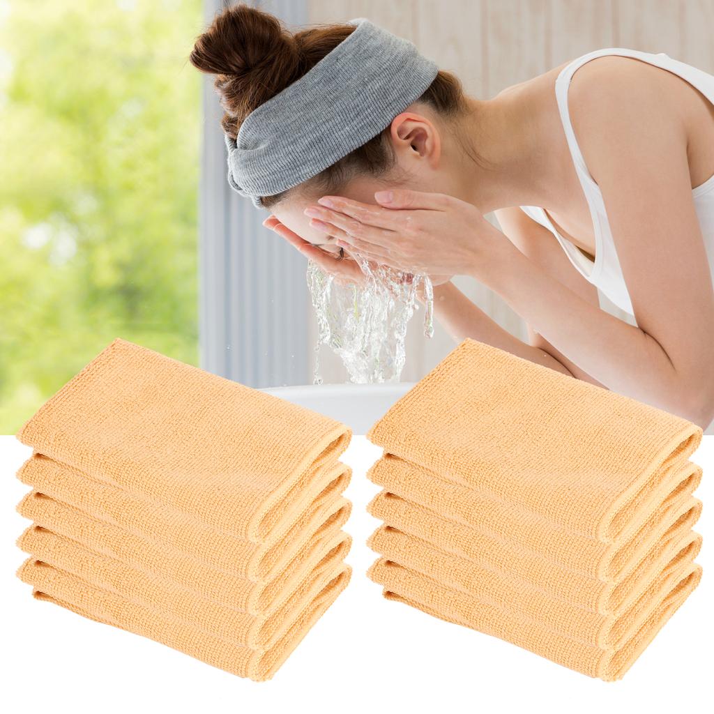 10 шт 30 x 30 см Полотенце из микрофибры Сильно впитывающее воду Быстросохнущее Мягкое полотенце (хаки)