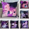 K-kpop D-Демоны H-Охотники Наволочка Плюшевая Ткань Мягкая Наволочка Двусторонняя Печать Чехол для Подушки Бытовые Подарки
