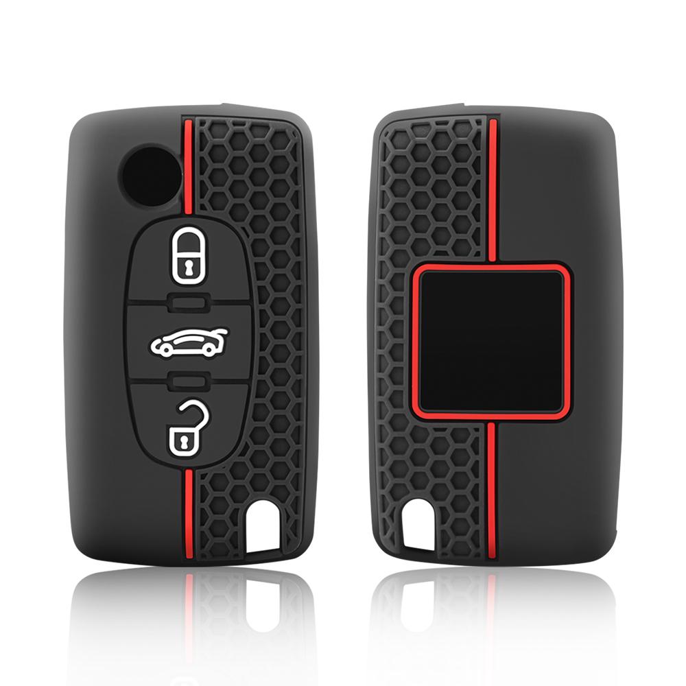 2 3-кнопочный чехол для ключа Citroen C-Crosser C3 C4 Picasso Berlingo чехол для Peugeot Partner Tepee 207 307 308 407 брелок