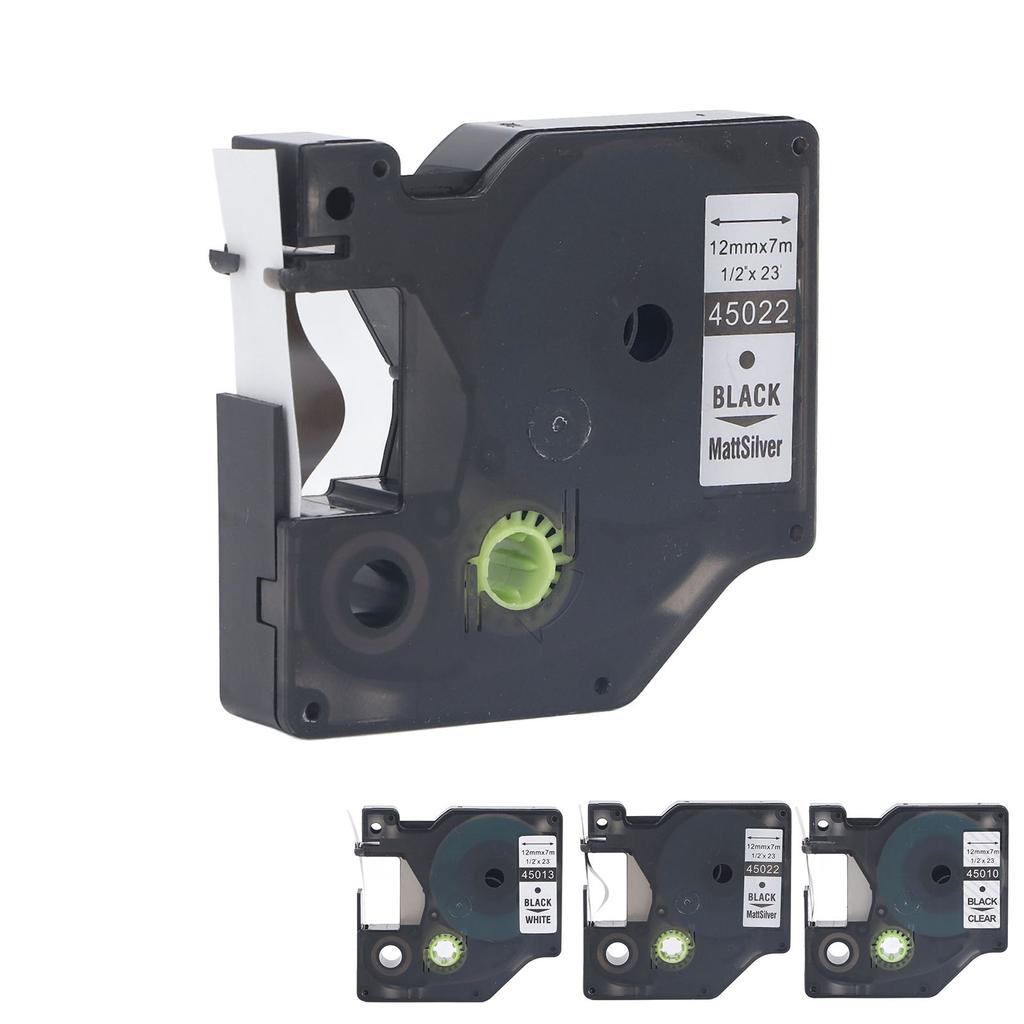 12mm Label Maker Tape Replacement 23.0ft Length Waterproof High Laminated Label Maker Tape for Test