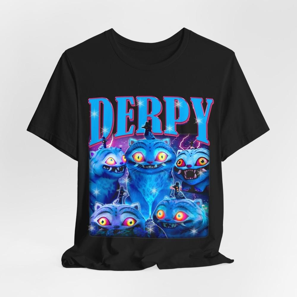 Derpy Graphic T-Shirt Tee Tops, Fun T-Shirt for Fans, Fun Gift, Casual Wear,