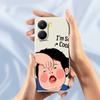 For Xiaomi Redmi Turbo 4 5G/Poco X7 Pro 5G Case Make Faces Kid Pattern Printing Straight Edge TPU Phone Back Cover
