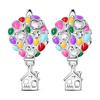 Серьги из серебра 925 пробы Цветок Пчела Звезды Бант Серьги Цветные Цирконы Для Женщин Изготовление Украшений Подарок Девушка Женщины