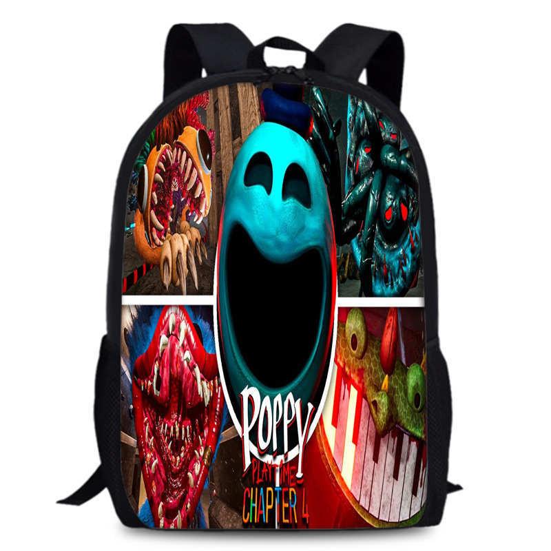 Poppy Chapter Playtime 4 Durable Bookbag 15in Laptop Anime Backpack Oxford