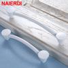 NAIERDI Aluminium Alloy White Cabinet Handles Kitchen Closet Door Knobs and Cupboard Handles Drawer Pulls Furniture Handle