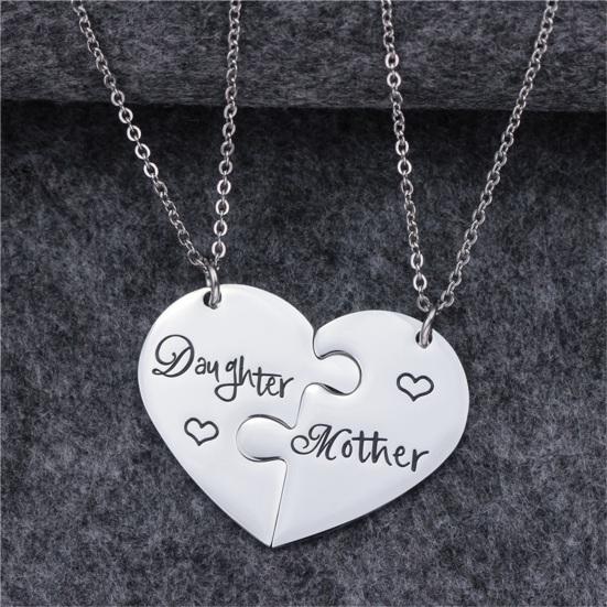 Chic Mother Daughter Necklace Wear Easy Deformed Resistant Not