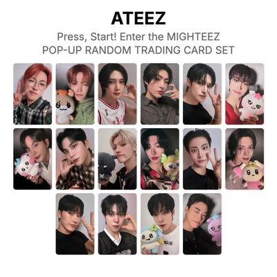 ATEEZ Нажмите, Старт! Введите MIGHTEEZ POP-UP RANDOM TRADING CARD SET Официальная фотокарточка