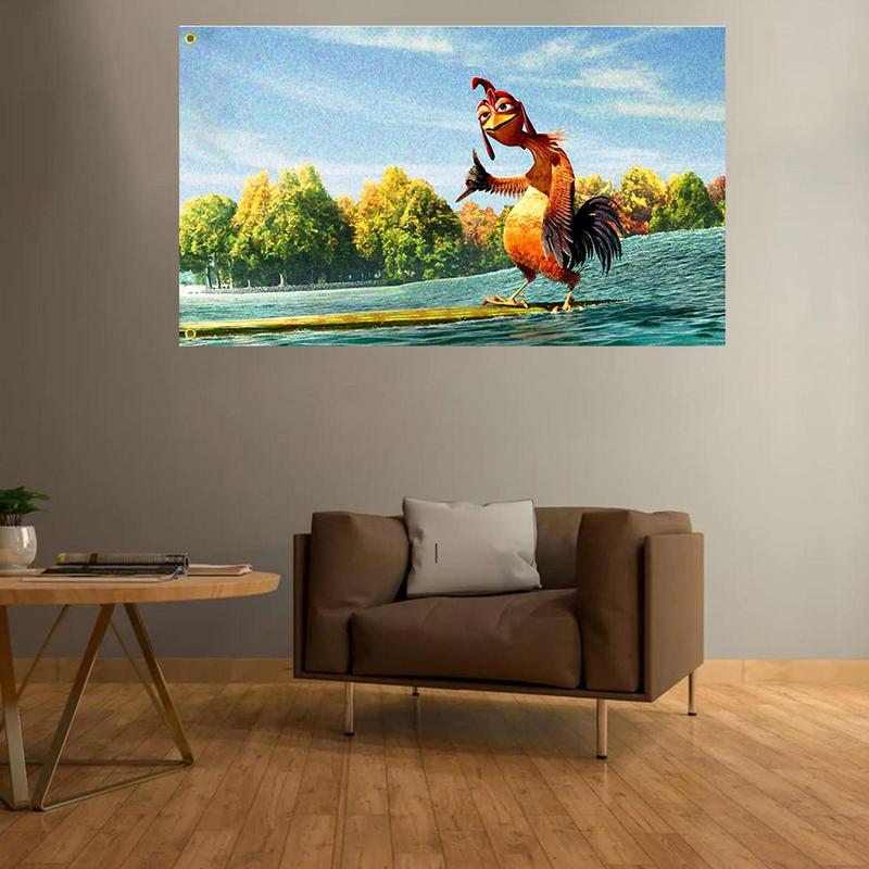 Курица Джо Гобелен Уличный Сад Куриный Флаг Настенное Искусство Декор Декоративный Курица Цзе Настенный Гобелен Спальня Домашний Декор 90X150см