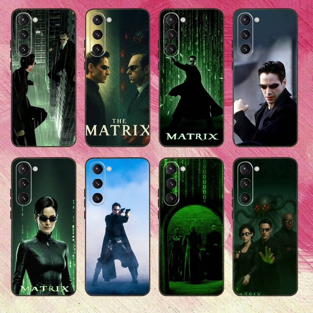 COOL Hacker The M-Matrix Phone Case For Samsung Galaxy A73,A72,A71,A70,A53,A52,A51,Others Soft Black Cover