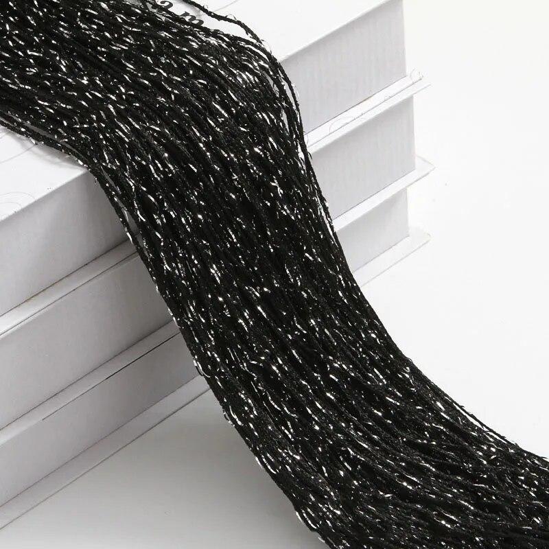 1x2 м блестящая веревка, дешевые дверные занавески, бусины, перегородки для комнаты, бахрома из бисера, полиэфирная ткань, оконная панель, 1 шт.