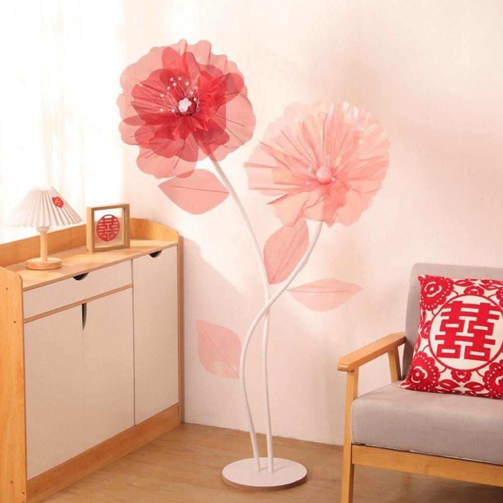 3D Large Gauze Poppy Flower 50cm Big Silk Mesh Flower Artificial Flower Stage Setting