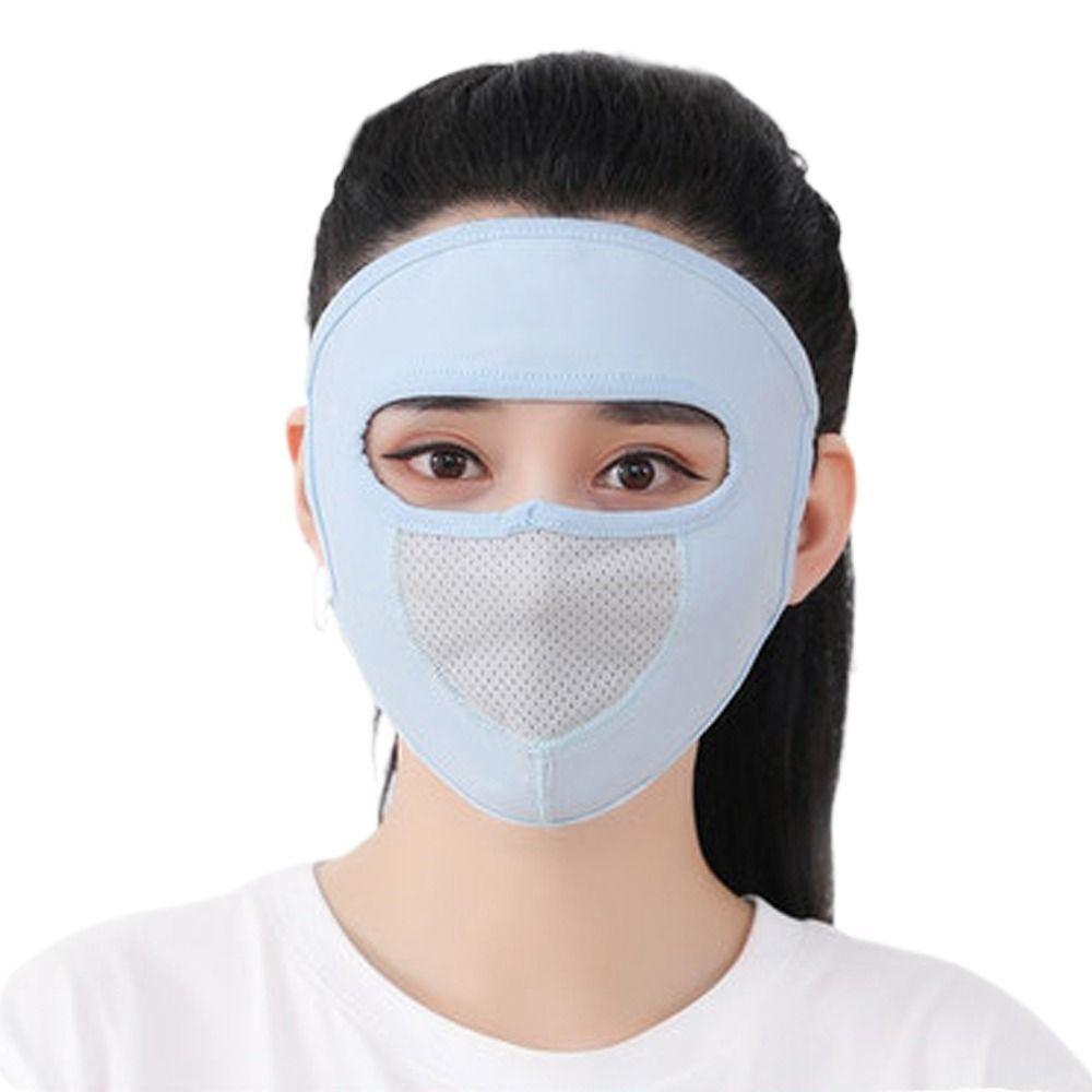 Silk Sunscreen Veil Mesh Driving Face Cover Womne Face Mask Summer Sunscreen Mask Face Gini Mask