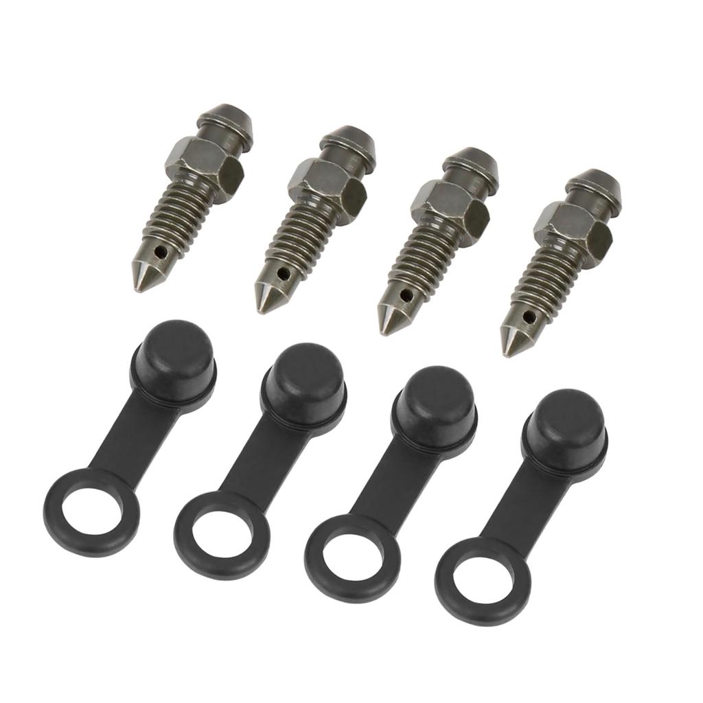 BULLSPANN Винт прокачки Банджо Магазин Ремонтные винты с колпачками для тормозного цилиндра мотоцикла 1 мм 4 шт M6 Запасные части Аксессуары