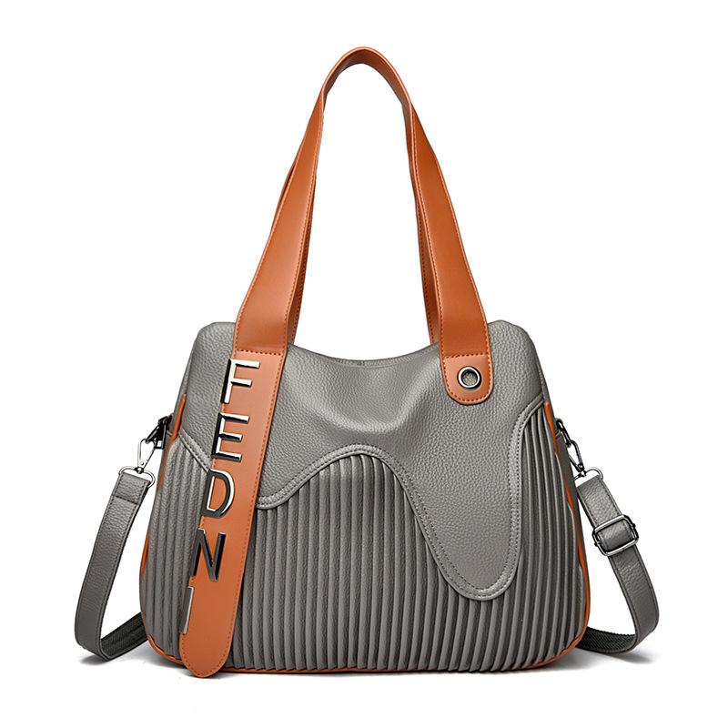 Ручная сумка-тоут большая, простая плиссированная женская сумка через плечо, сумка кроссбоди