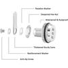 4 Sets Combination Camera Security Locks with Accessories Keyless Code Locks for Cabinet Drawers Mailboxes Doors Furniture 4