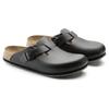 Birkenstock Бостон Удобные Круглый Носок Универсальные Платформа Пряжка Дышащие Сабо Унисекс сабо Черный 0060196